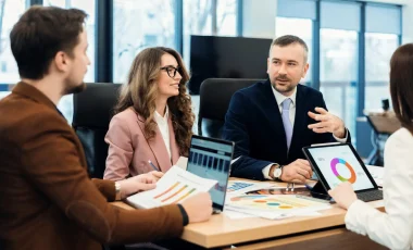 business meeting in an office