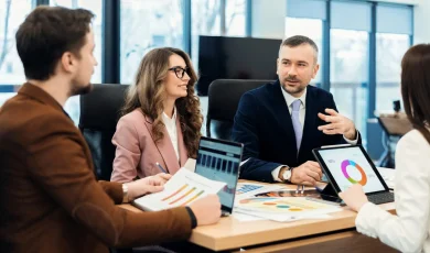 business meeting in an office